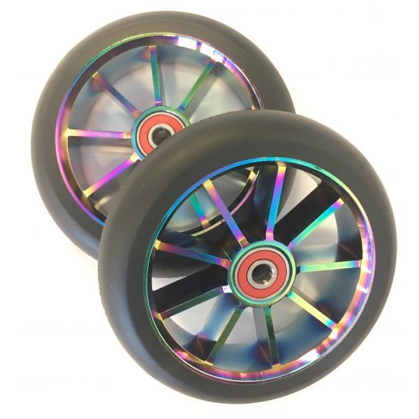 120mm Black Neo Spoked Scooter Wheel