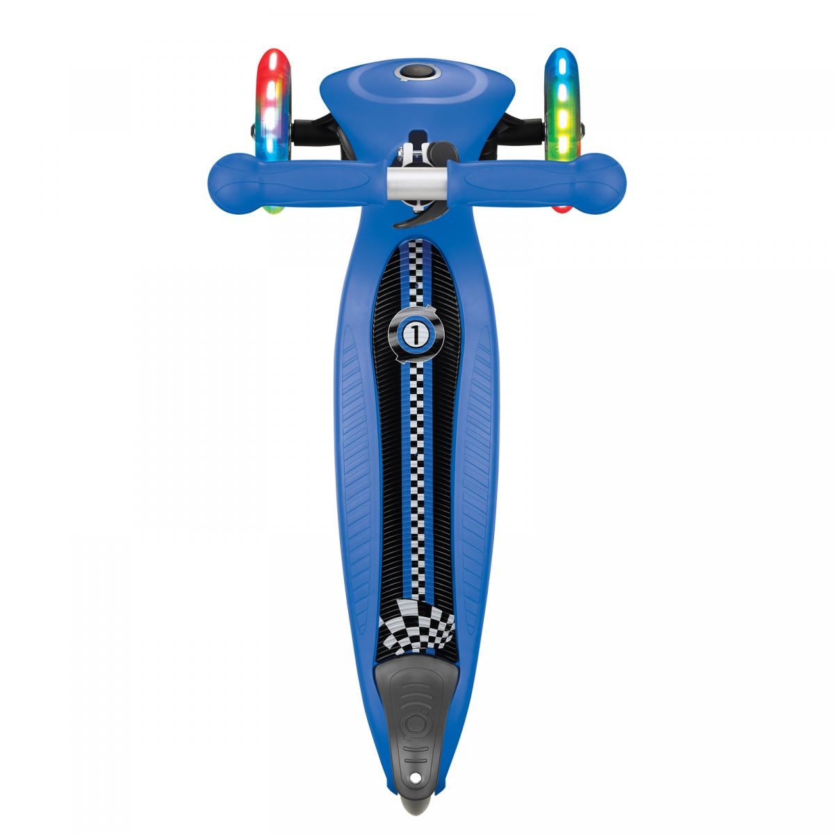 Globber Foldable Lights Racing Blue