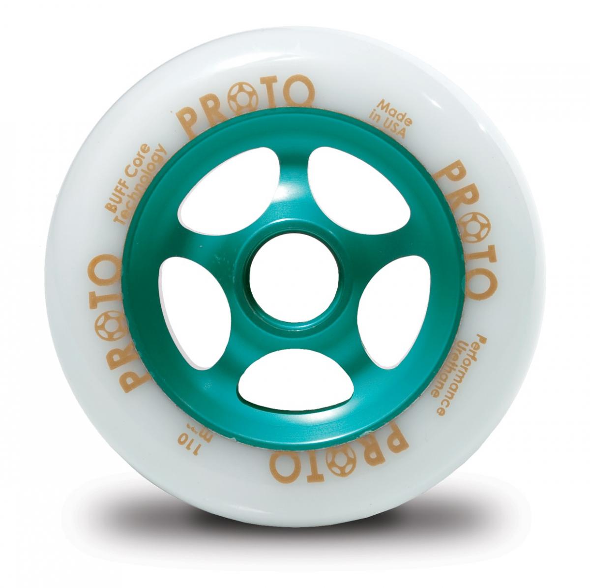 Proto Gripper Wheel white on teal