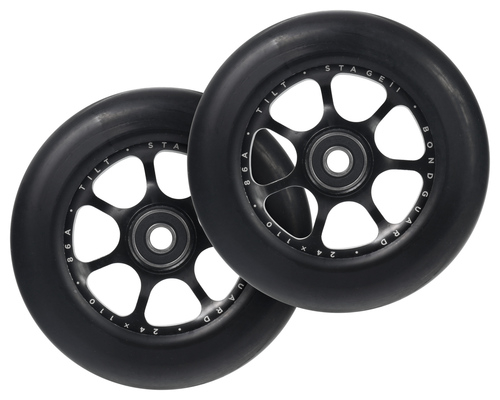 Tilt Stage II Spoked 110mm Wheels. Pair